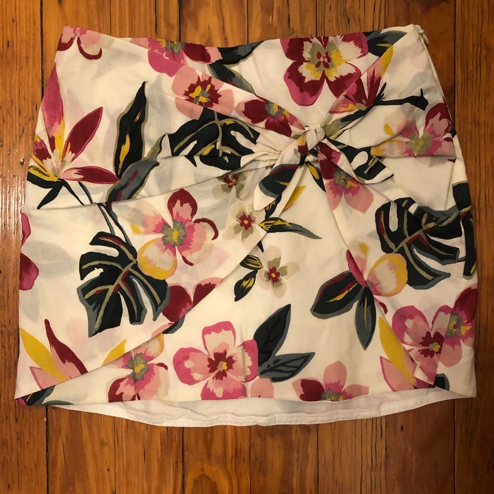 Zara Trafaluc Collection Tie-Front Skirt